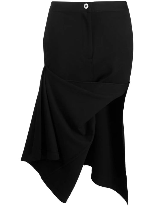 Asymmetric Draped Skirt