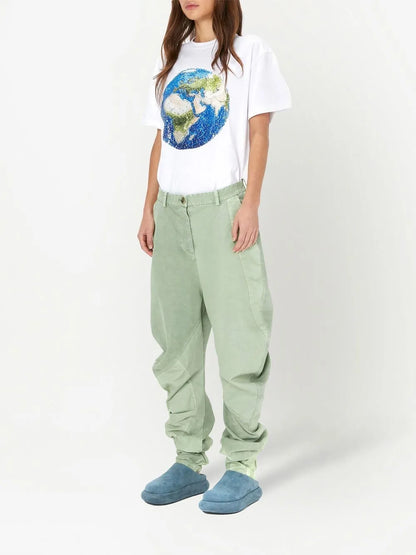 Twisted Cotton Trousers