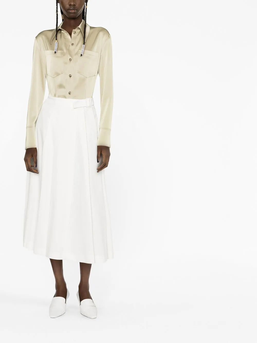 Belted Midi Skirt