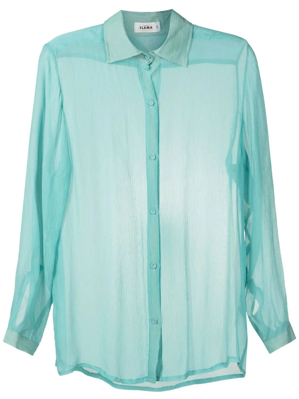 Sheer Crinkled Silk Shirt
