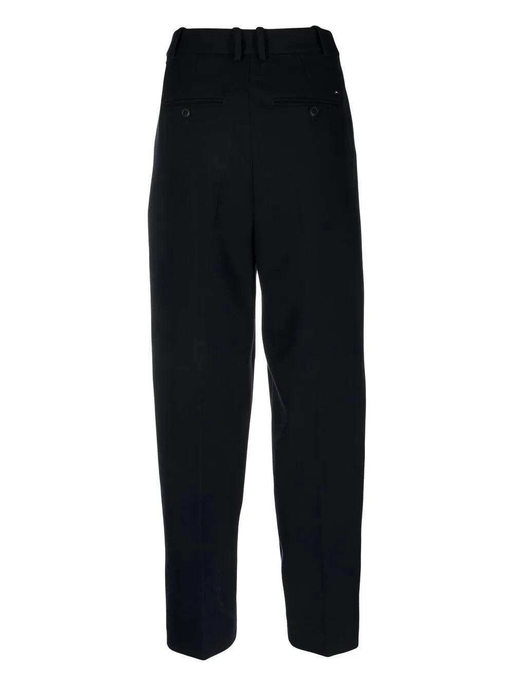 Pleated Tapered Wide-Leg Trousers