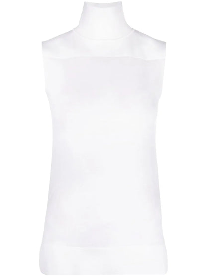 Panelled High-Neck Top