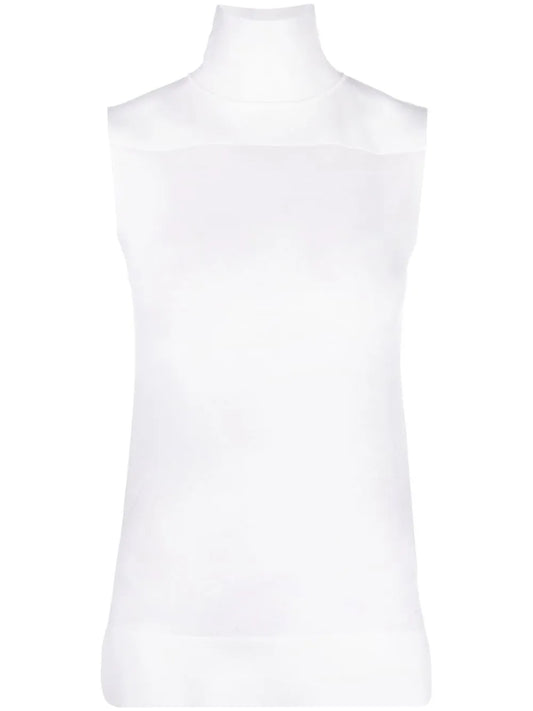 Panelled High-Neck Top