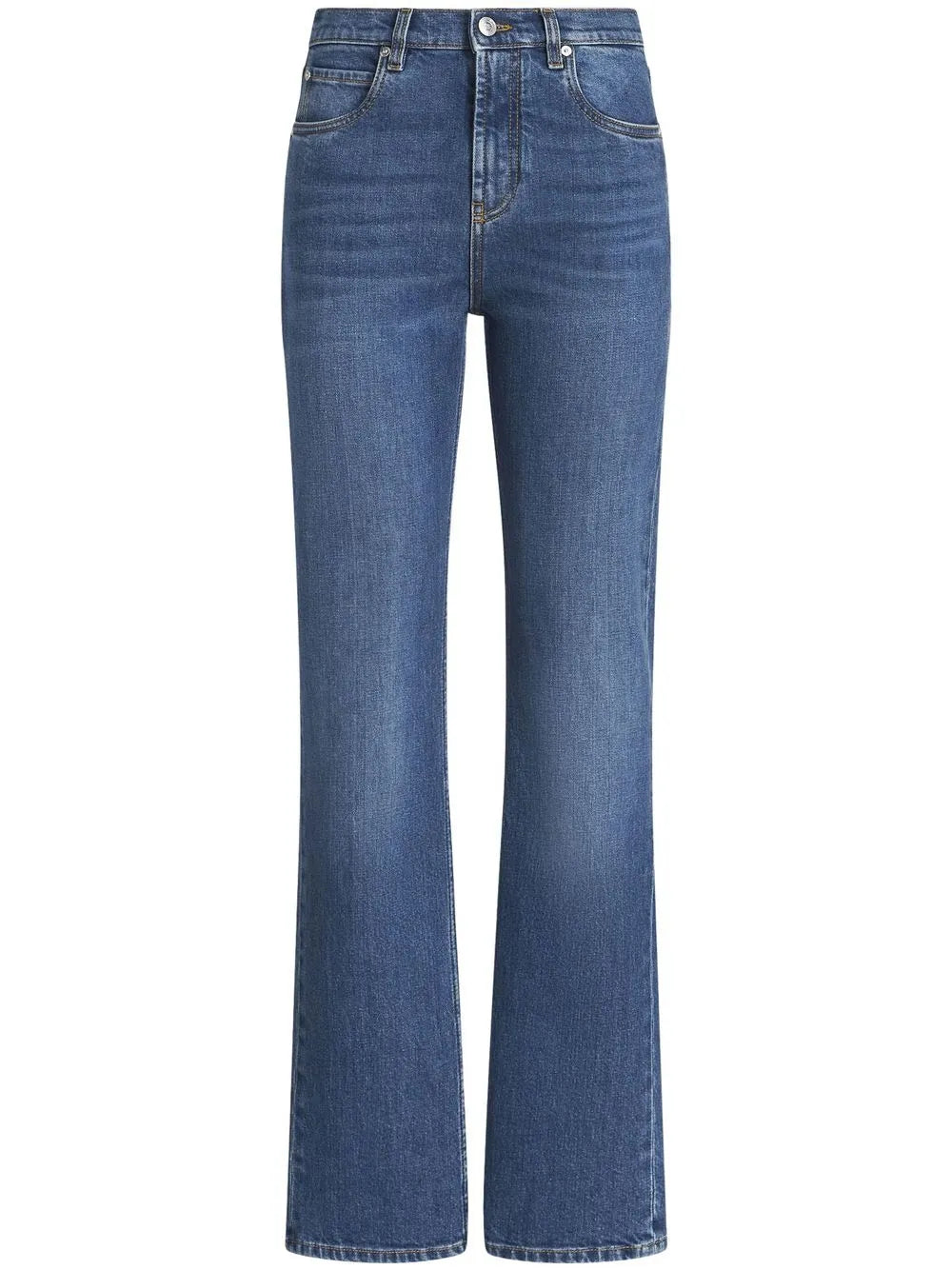 Logo-Appliqué Straight-Leg Jeans