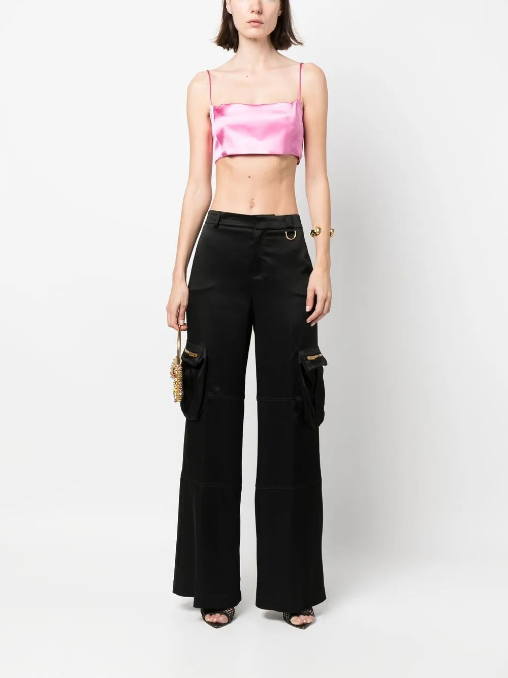 Wide-Leg Cargo Pants