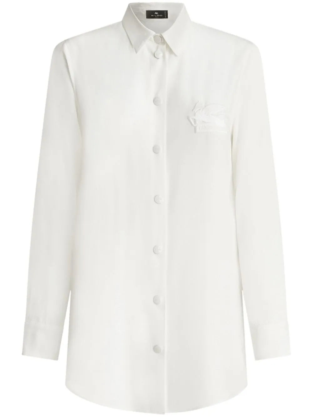 Pegaso-Appliqué Silk Shirt