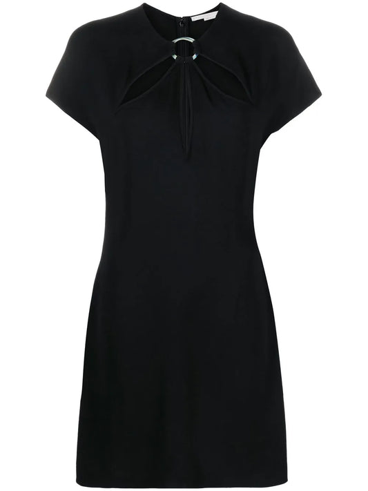 Cut-Out Short-Sleeve Minidress