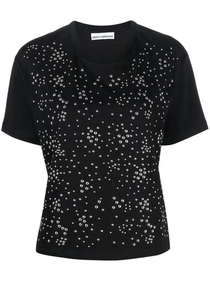 Studded Short-Sleeved T-Shirt