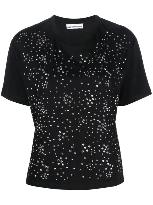 Studded Short-Sleeved T-Shirt