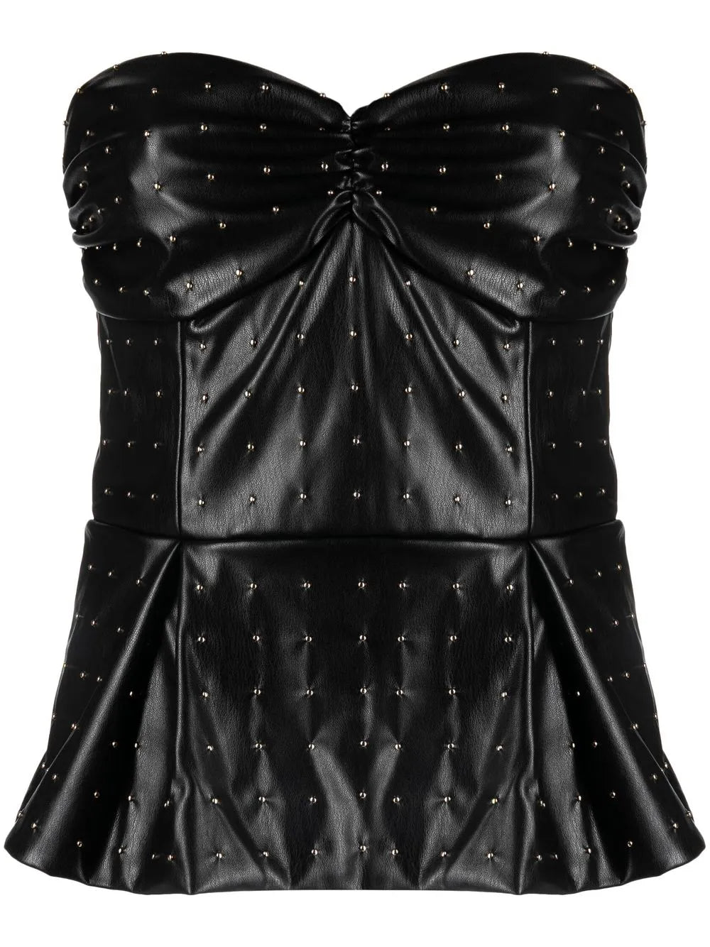 Strapless Peplum Top
