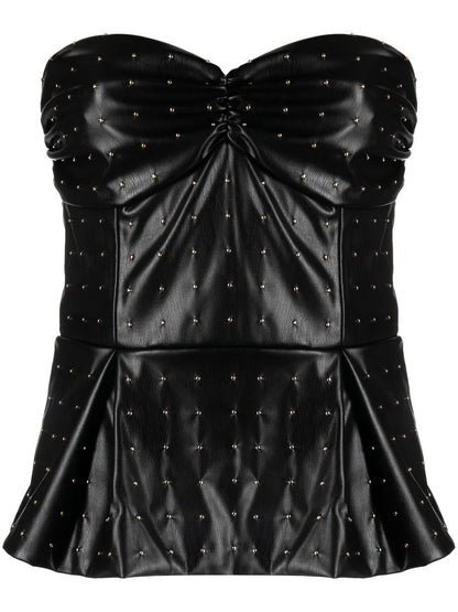 Strapless Peplum Top