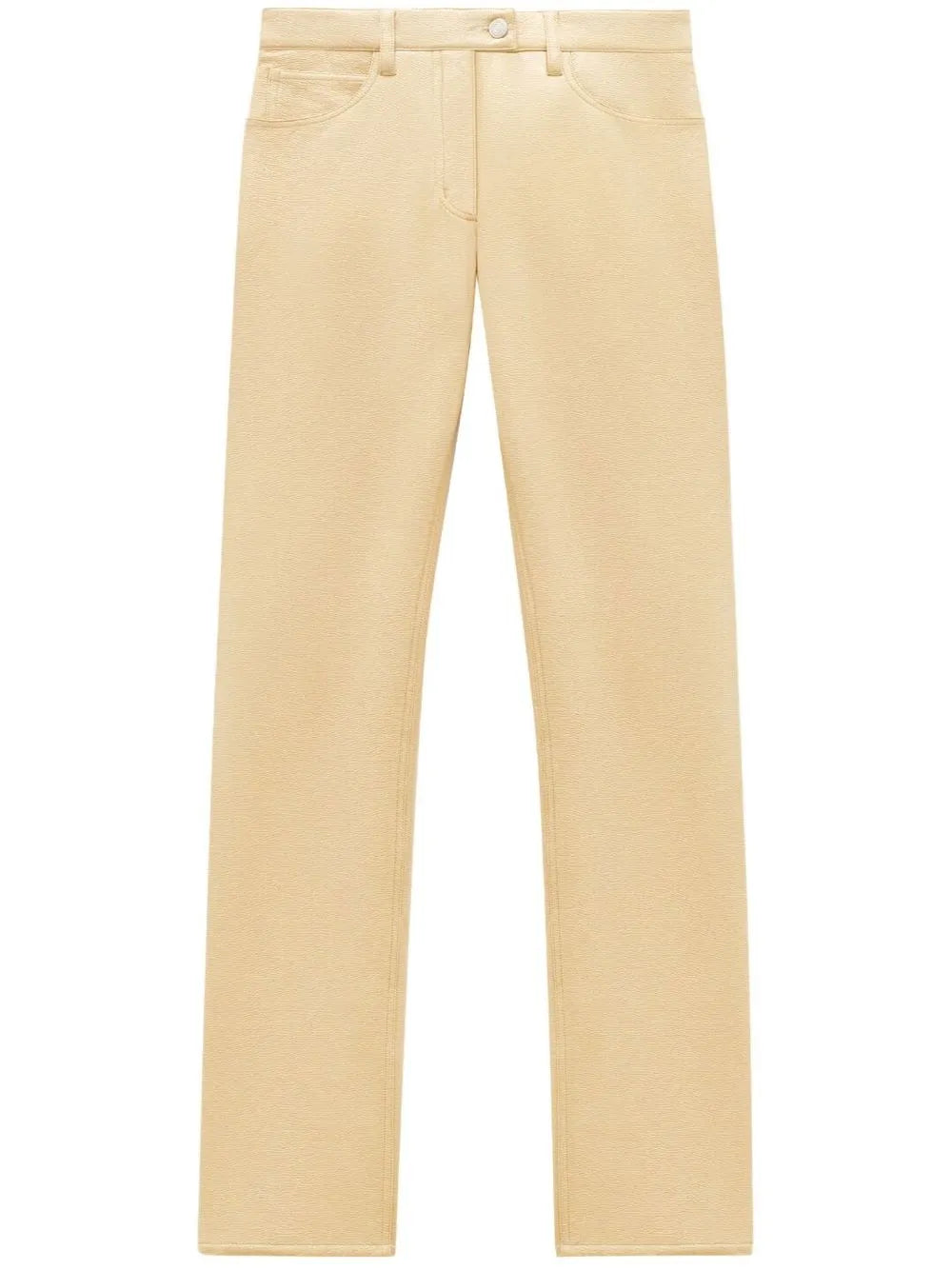 Slim-Fit Vinyl Trousers