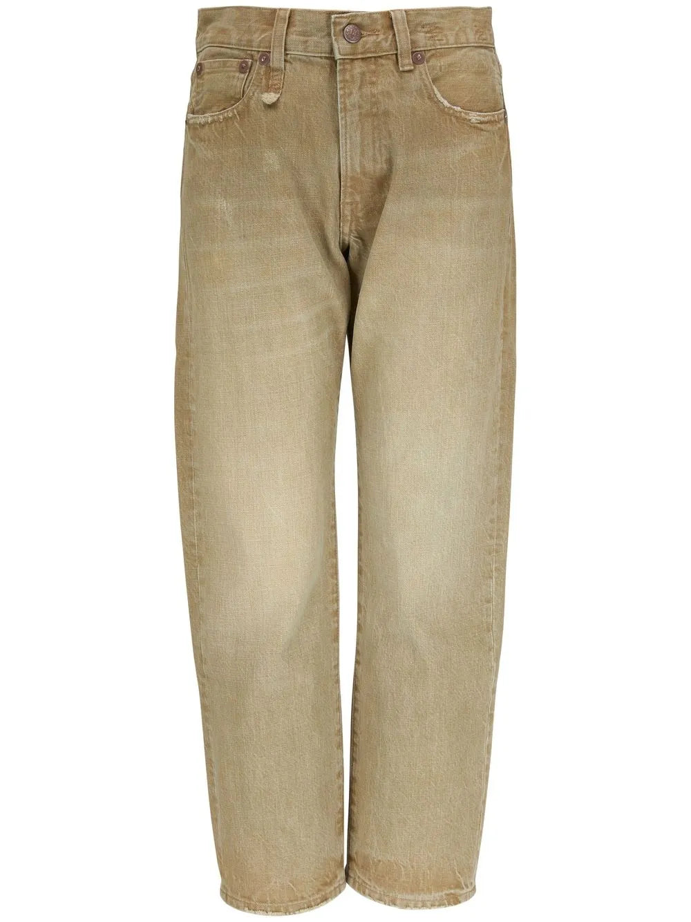 Stonewash Straight-Leg Jeans