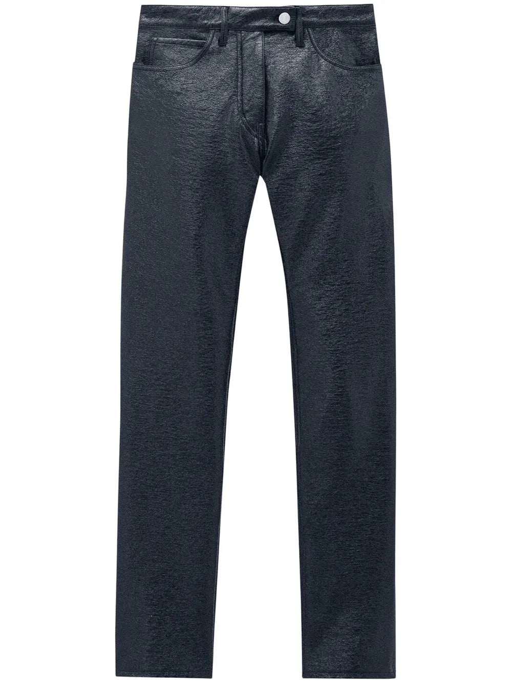 Slim-Fit Vinyl Trousers