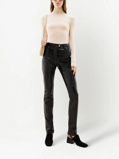 Logo High-Neck Knitted Top