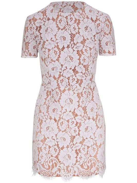 Floral Lace Mini Dress
