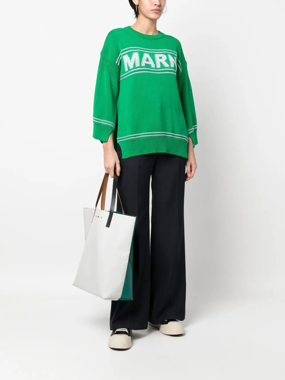 Logo Intarsia-Knit Jumper