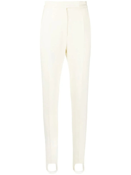 High-Waist Slim-Cut Trousers