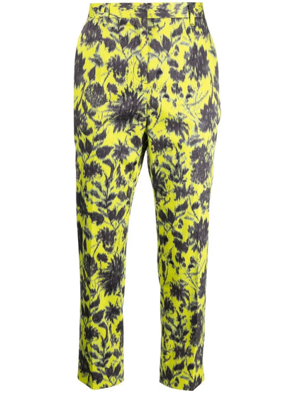 Printed Cropped Trousers