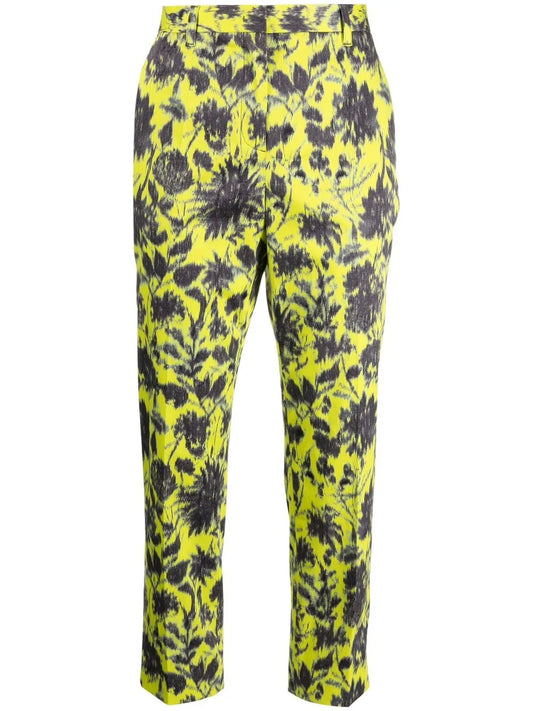 Printed Cropped Trousers