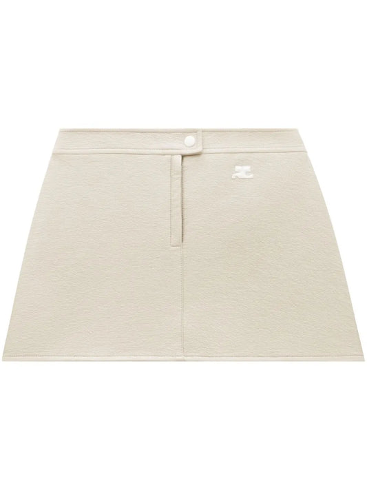 Logo-Patch A-Line Mini Skirt