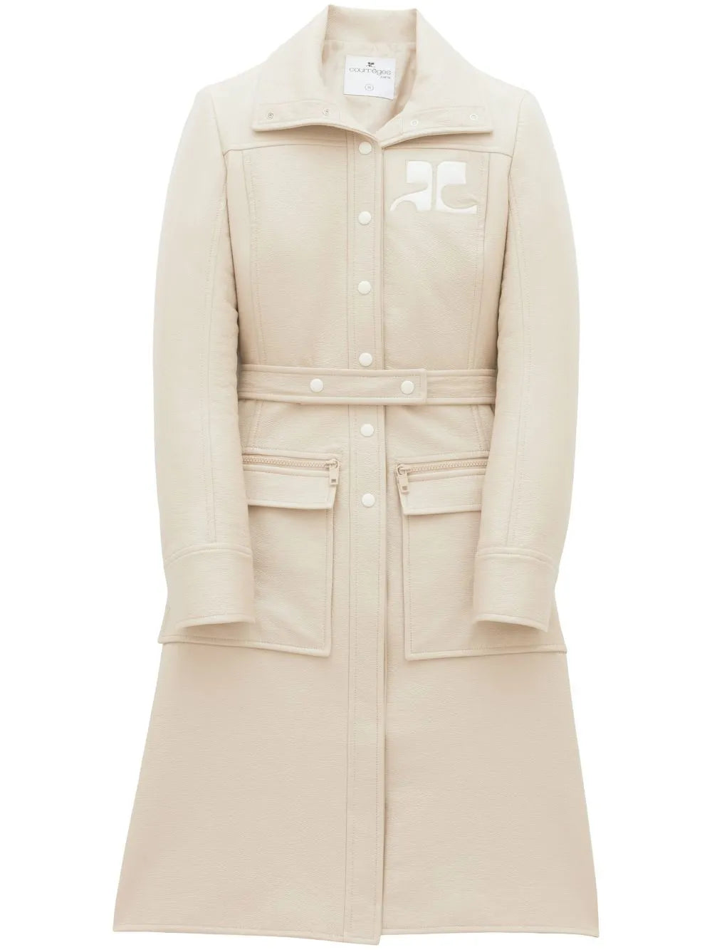 Logo-Patch Trench Coat