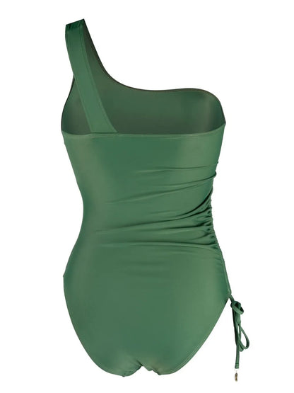 One-Shoulder Draped Swimsuit