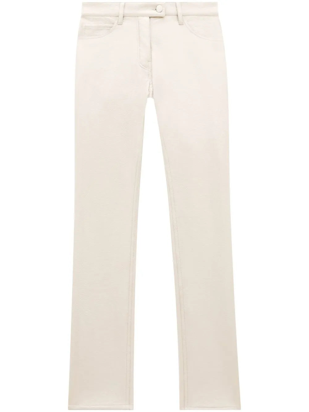 Straight-Leg Vinyl Trousers