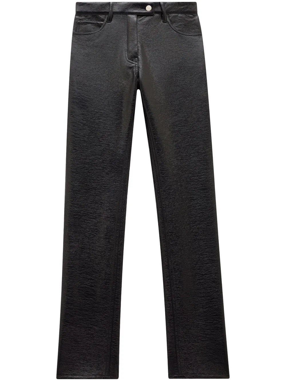 Straight-Leg Vinyl Trousers
