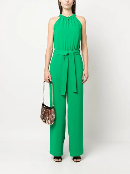 Belted Halterneck Jumpsuit