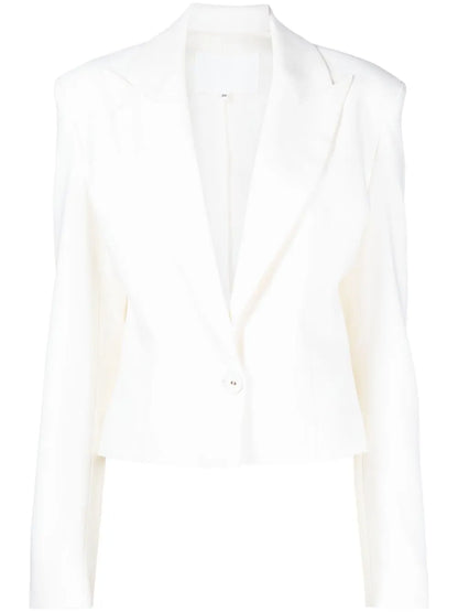 Single-Breasted Cropped Blazer