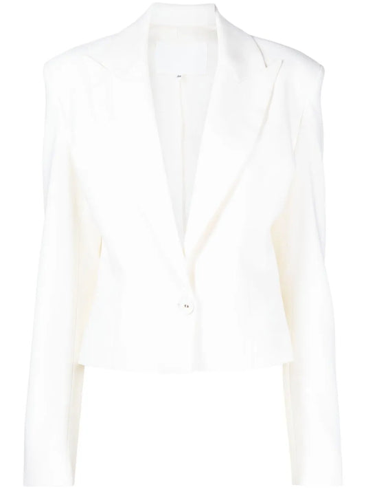 Single-Breasted Cropped Blazer
