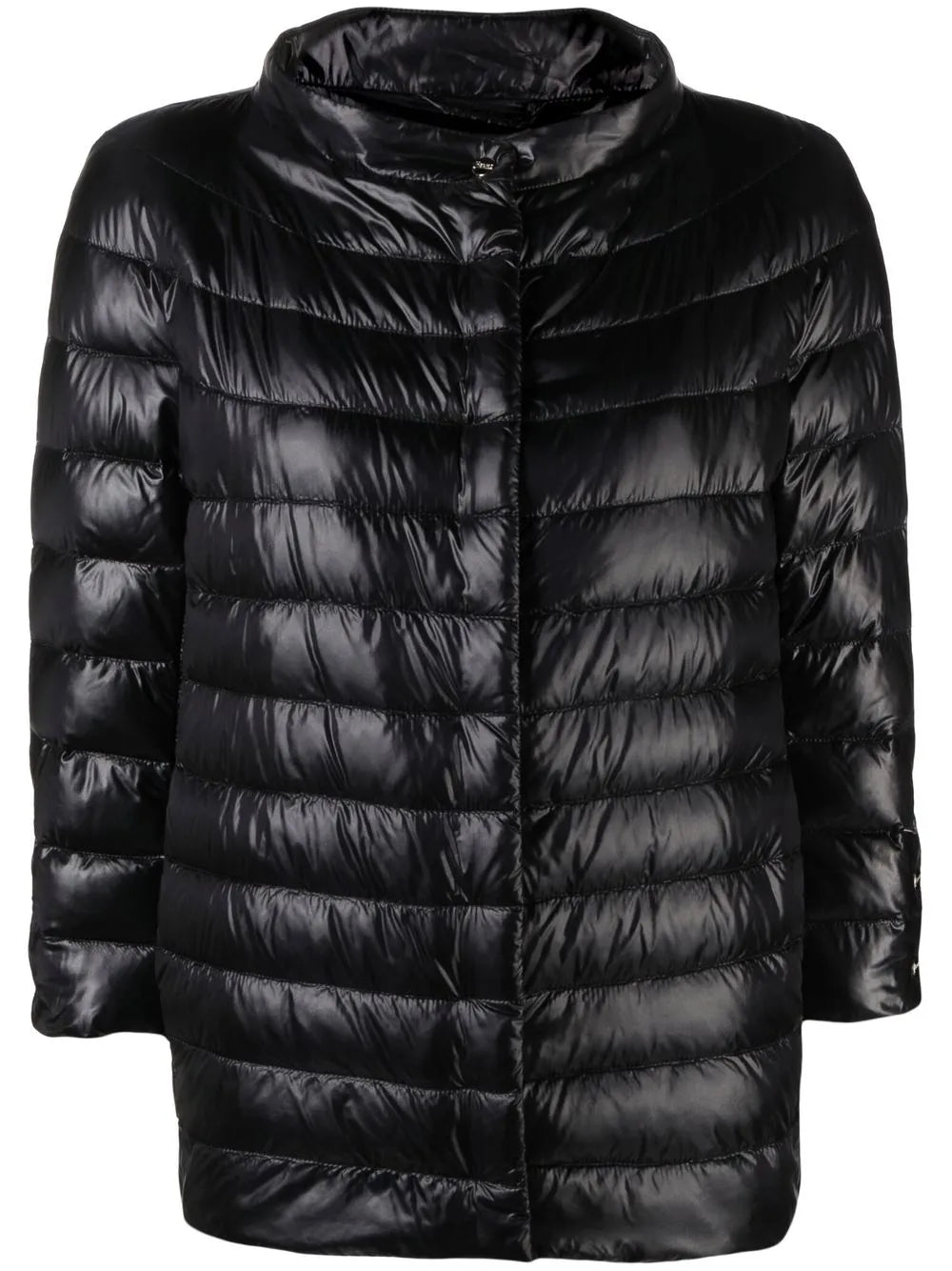 Mock-Neck Quilted Puffer Jacket