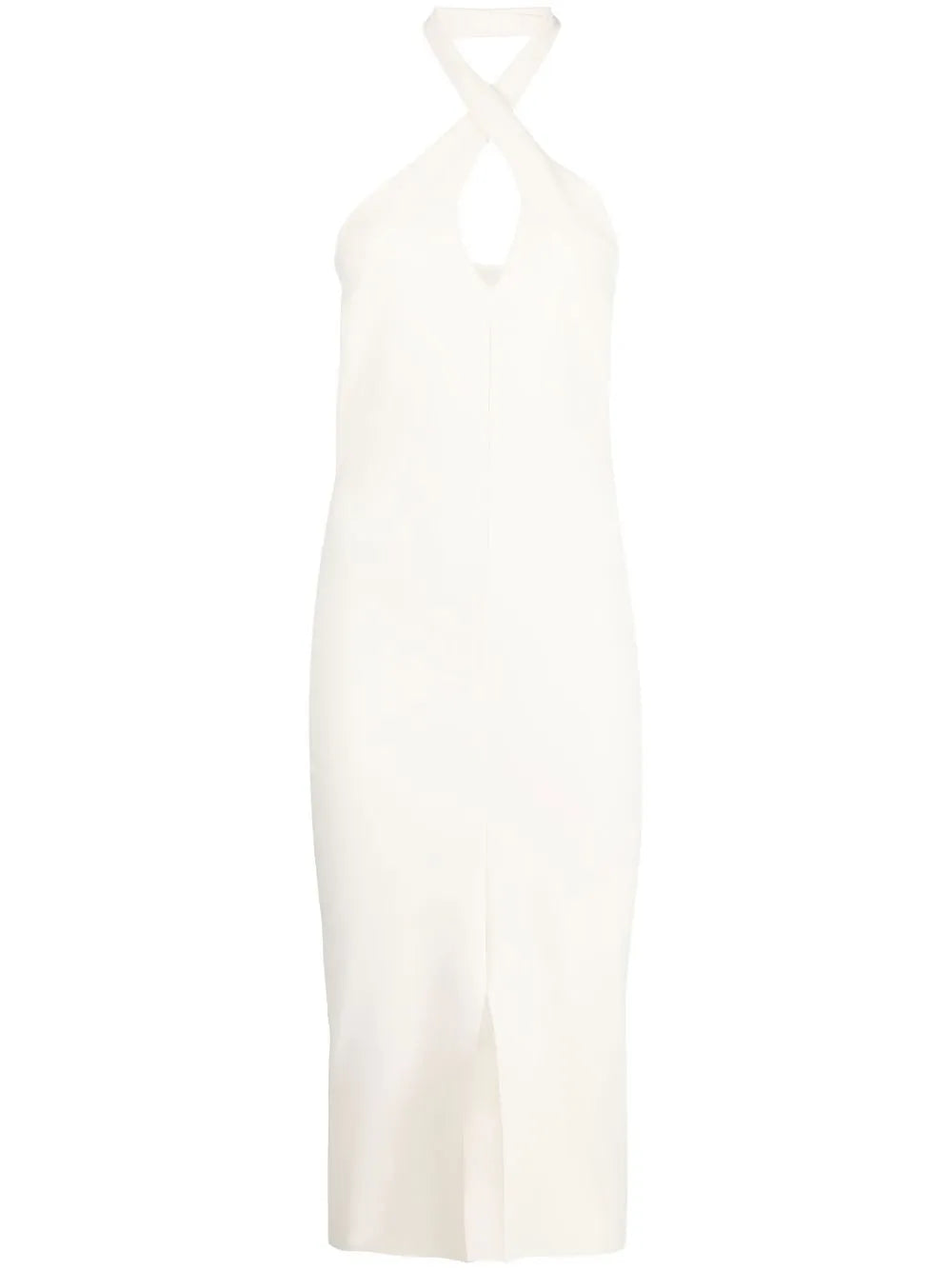 Mansur Halterneck Midi Dress