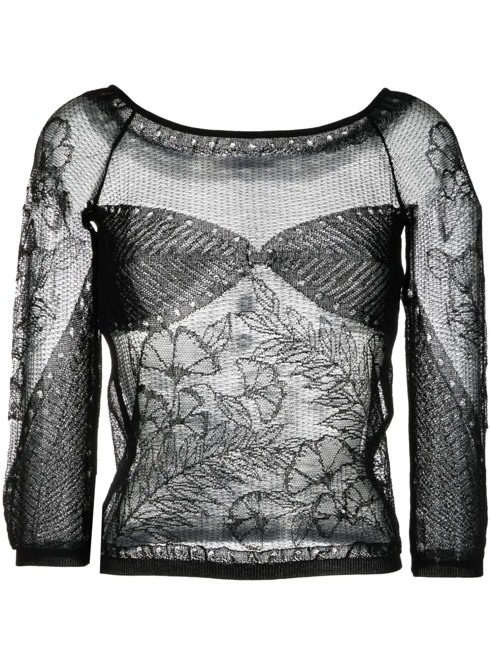 Semi-Sheer Knitted Top