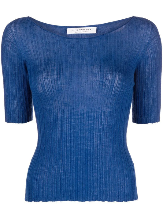 Ribbed-Knit Top