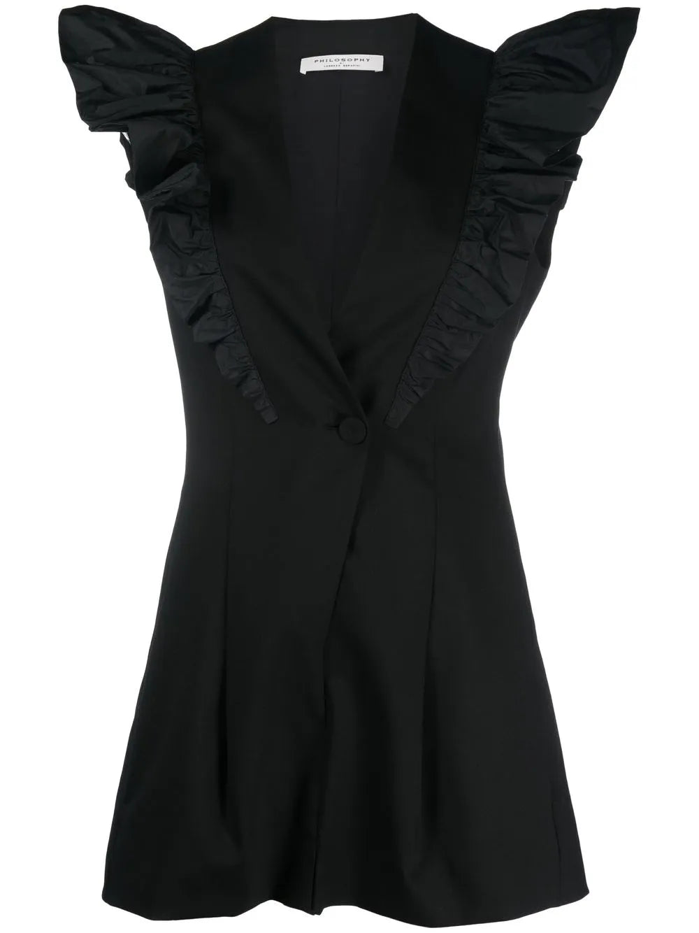 Ruffle Sleeves Romper