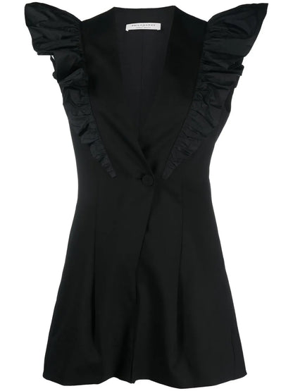 Ruffle Sleeves Romper
