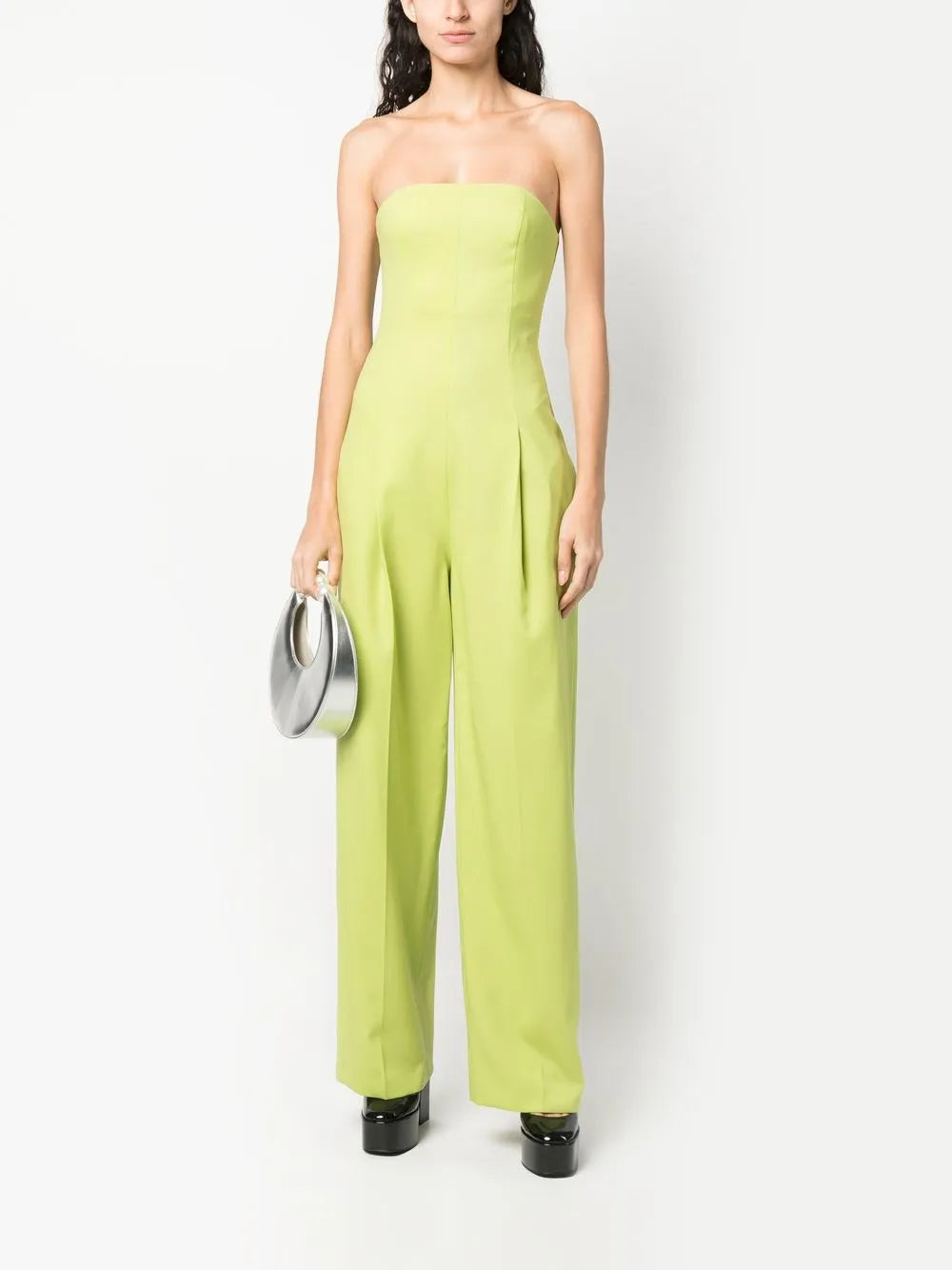 Strapless Straight-Leg Jumpsuit
