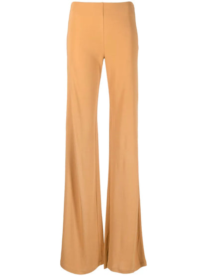 High-Waisted Flared Trousers