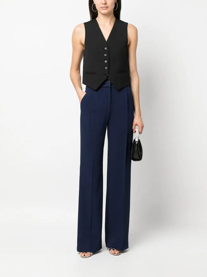 High-Waisted Tailored Trousers