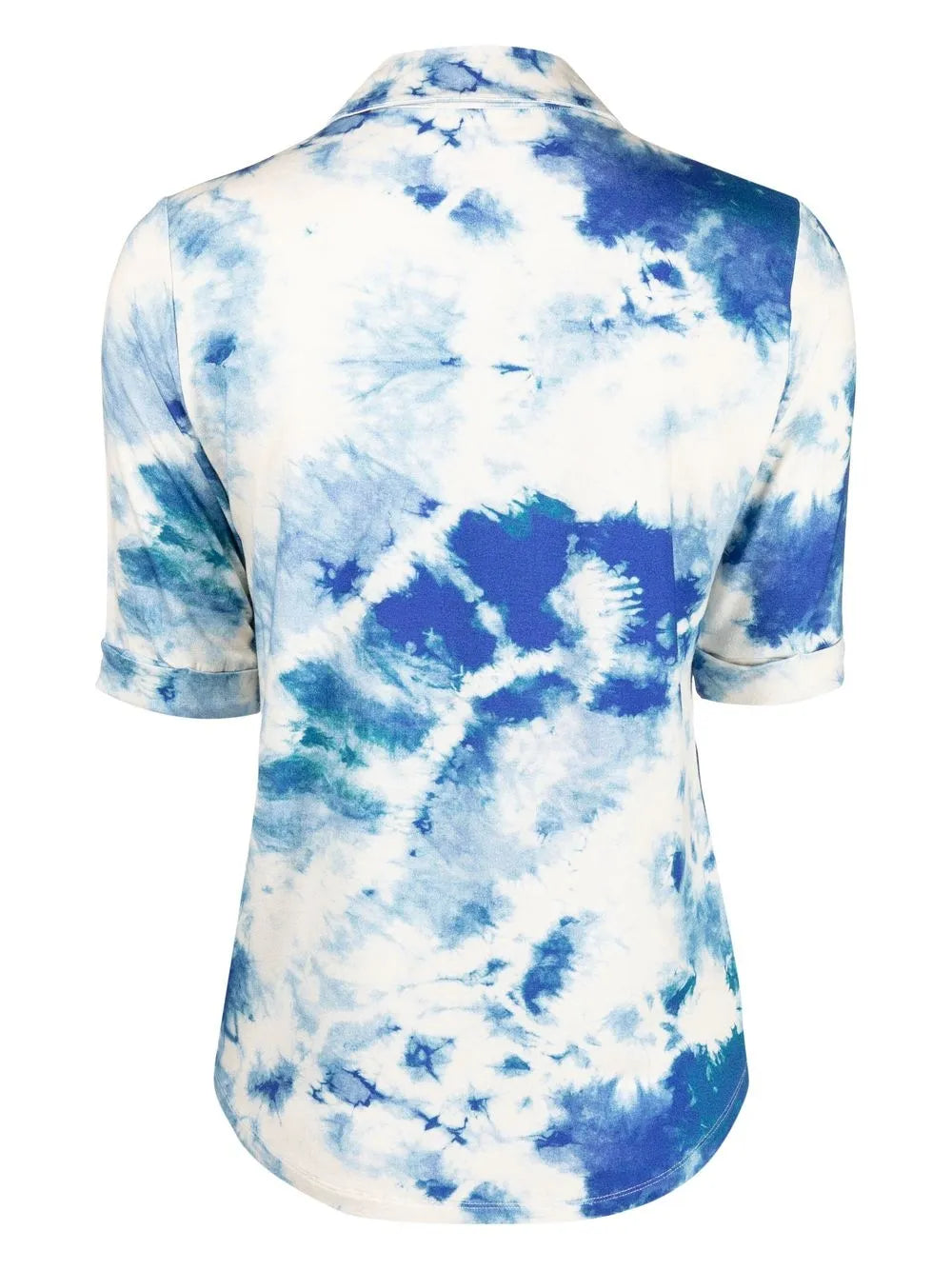 Tie Dye-Print Short-Sleeved Shirt