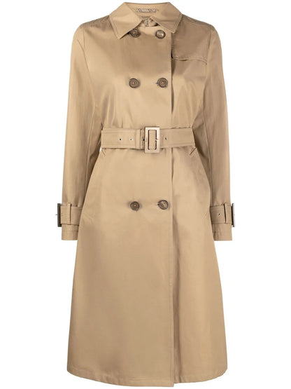 Belted Double-Breasted Trench Coat
