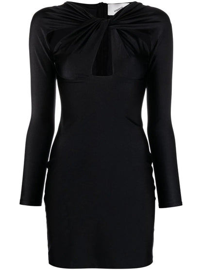 Cut-Out Twisted Mini Dress