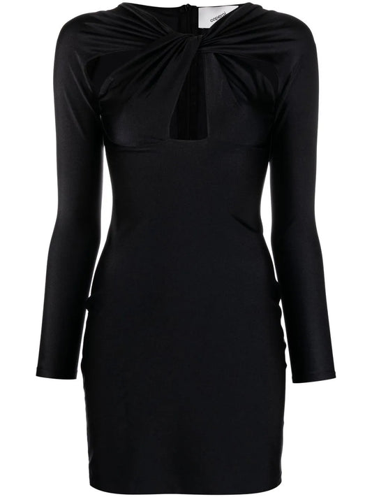 Cut-Out Twisted Mini Dress