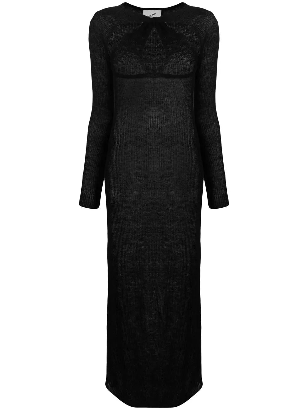 Cut-Out Knitted Maxi Dress