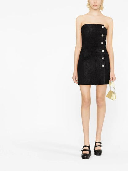 Pinstripe Mini Dress
