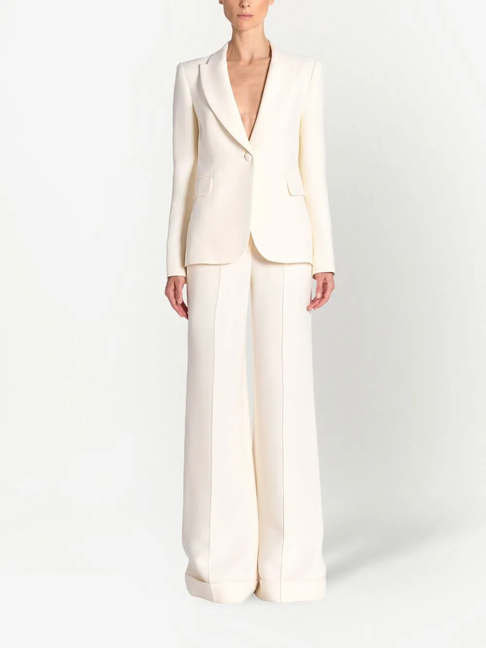 Single-Breasted Tuxedo Blazer