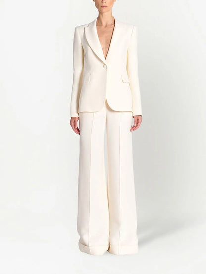 Single-Breasted Tuxedo Blazer