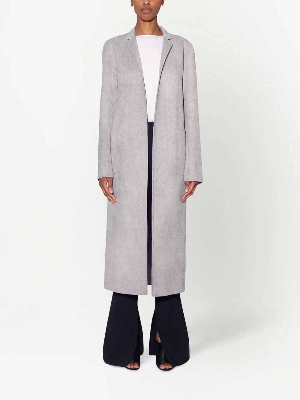 Vanessa Open-Front Cashmere Coat